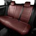 AOMSAZTO Custom Fit Seat Covers for Honda Civic Hatchback 2022 2023 2024 Sport/LX &Hatchback Hybrid Sport 2025 Full Set Faux Leather Seats Cover Burgundy