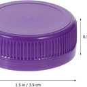 STOBAZA Reusable Plastic Bottle Caps 1.53 Inch 100 Pack for Diy Crafts Kids Educational Development Durable Bottle Lids (Purple)