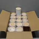 SHOWIN 10 OZ Thick Candle Jars for Making Candles 15 Pcs, Empty Jars with Wood Lids for Candle Making, Sample Container, Matte White