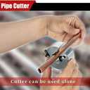 Ratcheting Tubing Cutter, 2025 New Upgrades Copper Pipe Cutter, Tubing Cutter 1/4" To 7/8", 2 in 1 Close Quarters Tube Compact Cutter, Ratcheting Pvc Cutter, Pipe Cutters Plumbing (Black)