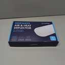 Sideways Floor Wall Air Vent Deflector for Under Furniture Heat and Air Deflecting, Fits Vents 3" - 7" Wide, Also Extends Lengthwise up to 17.5", Foam Tape for Tight Seal