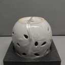 LE TAUCI Ceramic Orchid Pot, 6.5 Inch Orchid Planter with Holes for Repotting, Indoor Flower Plant Pot with Drainage and Saucer, Arctic White