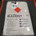 100% Blackout Shield Linen Blackout Curtains for Bedroom 84 Inches Long, Back Tab/Rod Pocket Living Room Drapes, Thermal Insulated Blackout Curtains 2 Panels Set, 50" W x 84" L, Cream