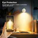 Led Spotlight Battery Operated, Wireless Spot Light for Painting Art Display on Wall with Remote, Indoor Uplight for Tree Plants, Dimmable Accent Light for Painting Frame Portrait Gallery -Ivory White (2 Pack)