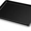 TeamFar Baking Sheets, 16 x 12 x 1, Carbon Steel Baking Pan Cookie Sheet Tray with Coating, for Home/Toaster Oven Baking Serving, Healthy & Non-Stick, Heatproof & Easy Clean