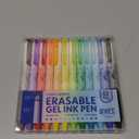 Four Candies 0.7mm Erasable Gel Pens, Make Mistakes Disappear Colored Pens, 12 Colors Retractable Fine Point Erasable Pens for Writing, Drawing, Planner & School Supplies