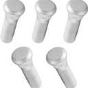 5 PCS Wheel Studs, M12 x 1.5 Steel Rust-proof Extended Tire Screw Rod Replacement 90942-02049, Precise Match Fixing Bolts Repair Accessories, Compatible with Specific Models (Silver)