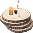 Large Wood Slices 4 Pcs 12-14 Inches Wood Rounds Natural Wood Slices for Centerpieces/Display/Crafts/Painting/Table Decor/Wood Burning/DIY Projects/Christmas Ornaments