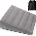 USHMA Inflatable Wedge Pillow for Sleeping, Portable Travel Wedge Pillow for Sitting in Bed, Inflatable Wedge Pillows for Travel, Blow Up Under Knee Pillow