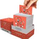 Conversation Cards for Couples - 200 Relationship-Building Questions & Challenges, Card Game to Deepen Connection for Adult Partners (Red)