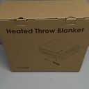 YANYEA Electric Heated Throw Blanket Sherpa 50"x60" Pink Machine Washable 6 Heat Settings 4 Hours Auto Off Overheat Protection for Home Office Use