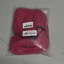 ANOGOL Hair Cap+32Inch/80cm Long Hot Pink Wig Cosplay for Women Peluca Rosa Fuerte Larga Straight Wig Costume Party Hot Pink Hair for Anime Halloween Costumes (Rose Red)