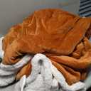 Heated Blanket-Electric Blanket 50"x60" Soft Heated Throw Blanket with 5 Heating Levels & 3 Hours auto-Off,Machine Washable(Orange)