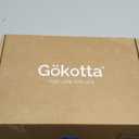 GOKOTTA Fitted Sheet Queen Only,100% Rayon Derived from Bamboo Fitted Sheet,Ultra Soft,Cooling and Breathable Bottom Sheet with 4 Elastic Corner Straps,No Slip,No Pilling,16" Deep Pocket-Blue