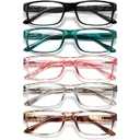 Gaoye 2.5 Professional Reading Glasses for All Day - FSA-HSA - Computer Readers with Blue Light Protection (Dawn Stones, Pack of 5)