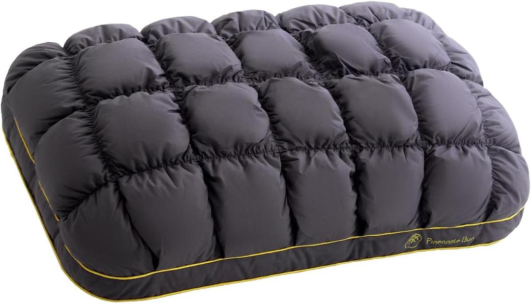 YOUR MOON Fluffy Support Bed Pillow King Size, Super Soft Premium Down-Alternative Filling for Sleeping, Luxury Hotel Quality Bed Pillows for Side Sleeper (Gray) (King (Pack of 1))