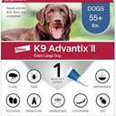 K9 Advantix II XL Dog Vet-Recommended Flea, Tick & Mosquito Treatment & Prevention | Dogs Over 55 lbs. | 1-Mo Supply (Pack of 3)