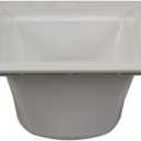 PROFLO PF42855 12" X 12" PVC Floor Sink - Less Grid - White, 12x12x6.5 inches