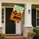 IVN Happy Thanksgiving Dogs Garden Flag 12x18 Inch Double Sided Autumn Harvest Pumpkin Outdoor Yard Flag for Home Front Door Lawn Porch Patio Decor