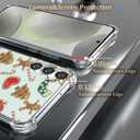 Clear Christmas Phone Case for Samsung S23 FE,Xmas Santa's Cookie Pattern Slim Fit Soft Protective Cute Cover Boys Girls Phone Case for Samsung S23 FE-Santa's Cookie