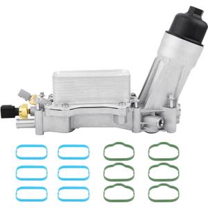 926-876 926-959 Aluminum Engine Oil Cooler And Oil Filter Housing Adapter,Compatible With 2011-2016 Chrysler 200 300, Dodge Charger, Grand Cherokee, Wrangler 3.6L V6 Engine,Replaces# 68105583AF