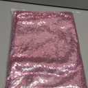 2 Packs 12 x 72 inches Light Pink Sequin Table Runner, Glitter Runner for Birthday Party Supplies Decorations Wedding Bachelorette Holiday Celebration Bridal Shower Baby Shower