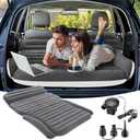 KMZ Inflatable SUV Air Mattress for Car, Truck & Camping  Portable Thickened Car Bed for Travel, Includes 2 Pillows & Electric Pump