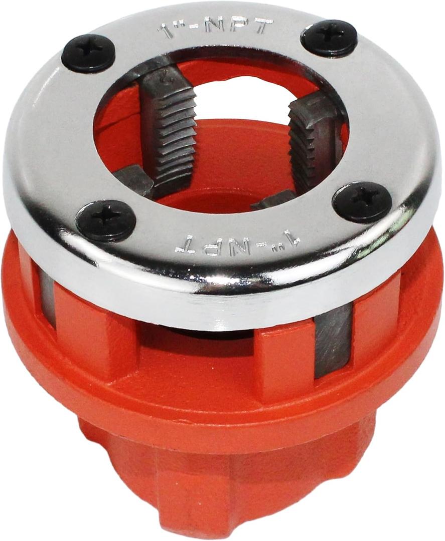 Ratchet Pipe Threader Kit Replacement 1-inch Dies, Compatible Kit, Ideal for Galvanized & Iron Pipes, Not for Stainless Steel Ratchet Pipe Threader Kit Replacement 1-inch Dies, Compatible Kit, Ideal for Galvanized & Iron Pipes, Not for Stainless Steel