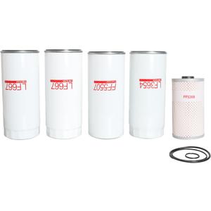 LF667(X2) LF3654 FF5507 FF5369 Filter Kit, Compatible With Volvo D13 Oil Change Kit OE# 20972293 21707133 21707132