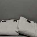 Blackout Living Room Curtains 72 Inch Long 2 Panels, Textured Linen Black-Out Curtains for Bedroom Light Blocking, Bronze Grommet Thermal Insulated Window Drapery, Each 52" Wide, Natural