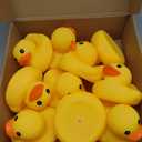 Deekin 10 Pcs Large Yellow Rubber Ducks Bulk Large Duck Squeak Rubber Bathtub Floating Bath for Birthday Party Decoration Gift Swimming Pool (5 Inch)