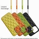 ZHEGAILIAN for iPhone 13 Pro Case, Military-Grade Protection, All-Around Shockproof Corners, Stylish Leather Phone Case for iPhone 13 Pro - Yellow