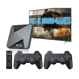 Kinhank Super Console X2 pro with 100000+Games Retro Game Console,Video Game Console with EmuELEC 4.6/Android 9.0 in 1, 2.4G+5G and BT 5.0,Compatible with 65+ Emulators,2 Controllers