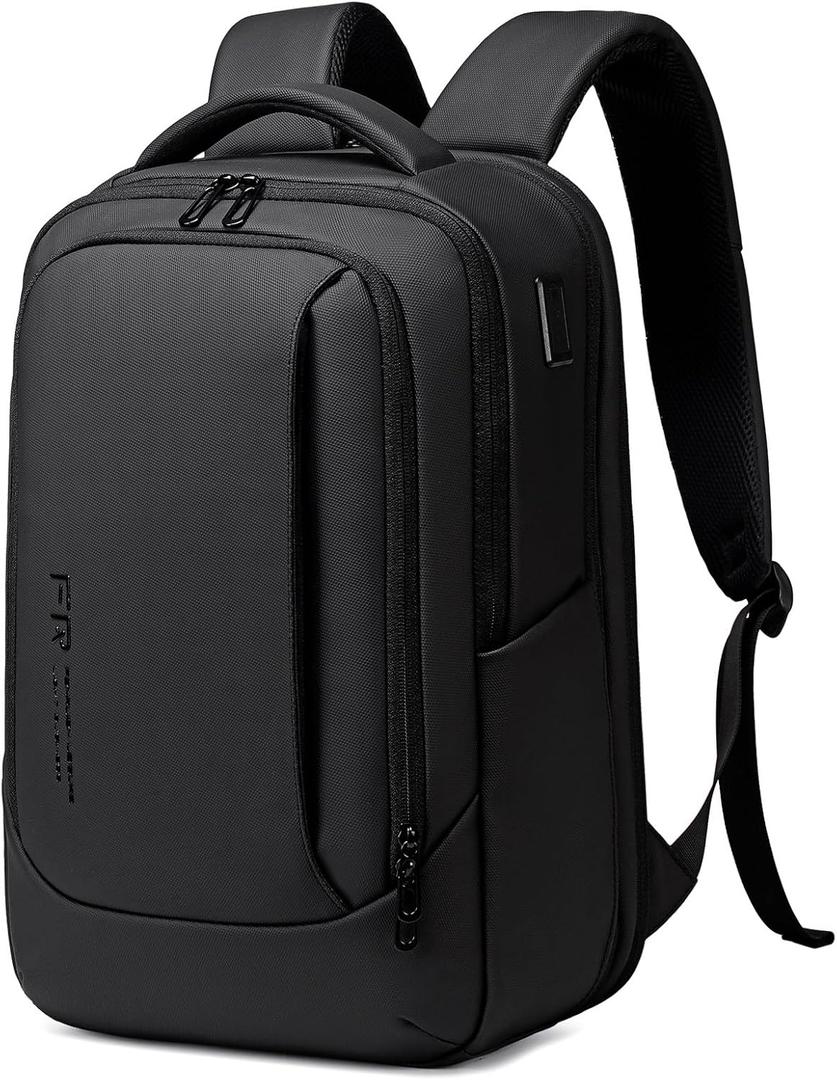 FENRUIEN Expandable Laptop Backpack for Men, 15.6 Inch USB Charging Work Backpack for Business/Commute/Travel, Medium