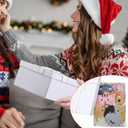 6 Pcs Christmas Cat Coasters for Cats Lovers Gifts with Wish Card and Gift Box Cute Ceramic Cat Ears Drink Coffee Coaster Non-Slip Absorbent for Christmas Birthday Coffee Bar House Warming Gifts