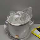 Paris Hilton 3.5-Quart Manual Slow Cooker, Features Three Settings (Low, High, Warm), Naturally Nonstick and Dishwasher Safe Stoneware Insert, Family Sized Capacity, White