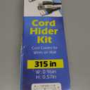 315in Cord Hider Kit, Paintable Cable Raceway, Cord Covers for Wires on Wall, Cord Hider for Wall Mount tv, tv Cable Hider Wall kit, Wire Covers for Cords, 20X L15.7in X W0.96in X H0.57in, White