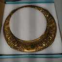 MAONAME 13" Antique Gold Charger Plates, Plate Chargers with Embossed Rim, Round Plastic Charger Plates for Wedding, Table Decor, Set of 6