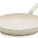 GreenPan Rio Advanced 12" Frying Pan Skillet, Ceramic Nonstick PFAS-Free, Induction Ready, Dishwasher and Oven Safe, Cream White
