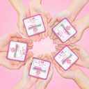 30 Pack Breast Cancer Awareness Lip Balms Bulk Small Pink Ribbon Thank You Lip Balms Gifts Set Breast Cancer Awareness Bulk Items Moisturizing Care Survivors Gifts for Women Men Survivors