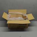 Ginkgo 100 Pcs Paper Gift Bags with Handles, Medium Size Brown Paper Bags 8x4.25x10.25 Inch, Kraft Bag for Party, Favor, Goodie, Grocery and Shopping