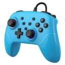 Kamylorus Wired Pro Controller for Nintendo Switch 2/1/OLED/Lite, Hall Effect Joysticks Gaming Controller with 2 Back Buttons Support Remap/Programmable, Motion Gyro Control, C Button, Cool RGB Light, 3.5mm Audio Jack, Dual Vibration (Blue)