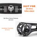 25.4 Bike Handlebar - 30mm, 55mm, 70mm, 90mm,120mm Riser Handlebar - 620mm Aluminium Alloy Mountain Bike Bicycle Handlebars (25.4-50mm Rise)