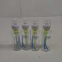 Dr. Brown's Anti-Colic Options+ Narrow Glass Baby Bottle with Level 1 Slow Flow Nipple, BPA-Free, 4 oz/120mL, 4-Pack