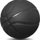 MINDCOLLISION Size 5/6/7 Solid Color Basketball, No Standard Non-Slip Wear-Resistant, Suitable for Indoor and Outdoor Children's Women's Youth Adult Basketball (Black)