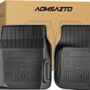 All Weather Floor Mats for Ford F150 1980-1996, F-250/F350 1980-1997 Classic Ford Truck Accessories 1980-1986 1987 1988 1989 1990 1991 1992-1996 Waterproof Nonslip TPE Liner Cover Black