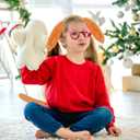 3 PCS Dog Ears and Tail with Goggles Set-Halloween Christmas Festival Theme Party Cosplay Puppy Costume Accessory for Kids and Adults