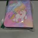 Card Holder for Yoto Cards 120 Cards Capacity Card Case Storage Organizer with Zipper Card Binder for Yoto Player Cards and Yoto Mini Cards, Pink Unicorn