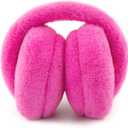Women Ear Muffs Winter Girls White Earmuffs Fuzzy Kids Black Ear Muff Cute Fluffy Ear Warmers Foldable Ear Covers Boy (Pink)