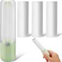 NOLITOY Compact Lint Roller with 3 Rolls Replaceable Sticky Paper - Portable Pet Hair Remover for Clothes, Furniture, and Travel Essentials Household Use